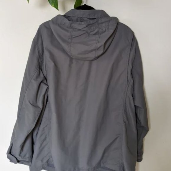 Lands' End Jackets & Coats Lands End Gray Rain Jacket Xxl Poshmark